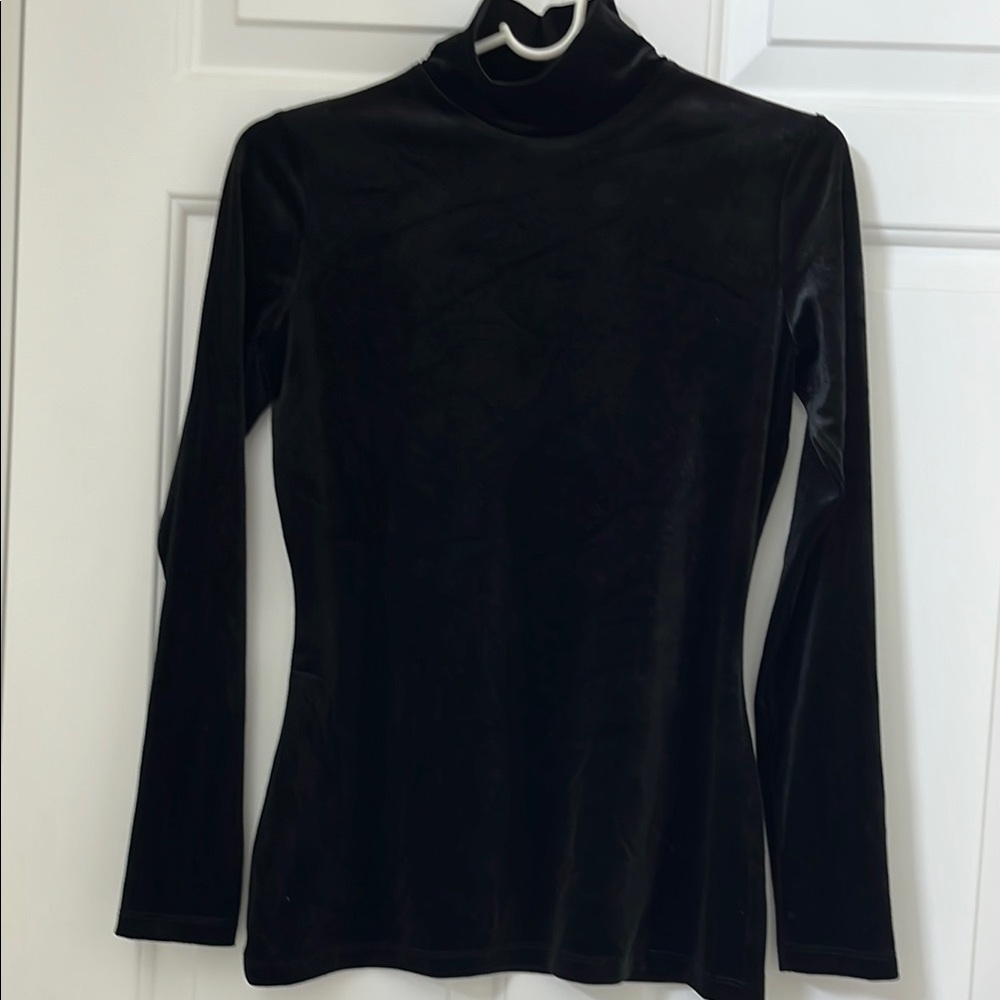 Susana Monaco Black Velvet Women's Top S